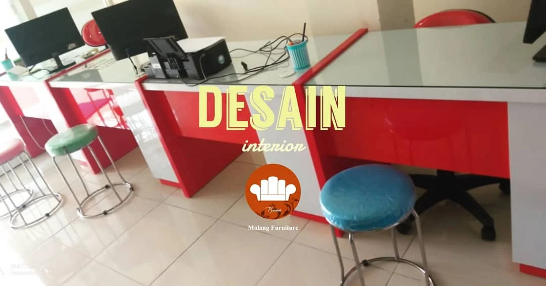 Finishing interior meja percetakan Malang
