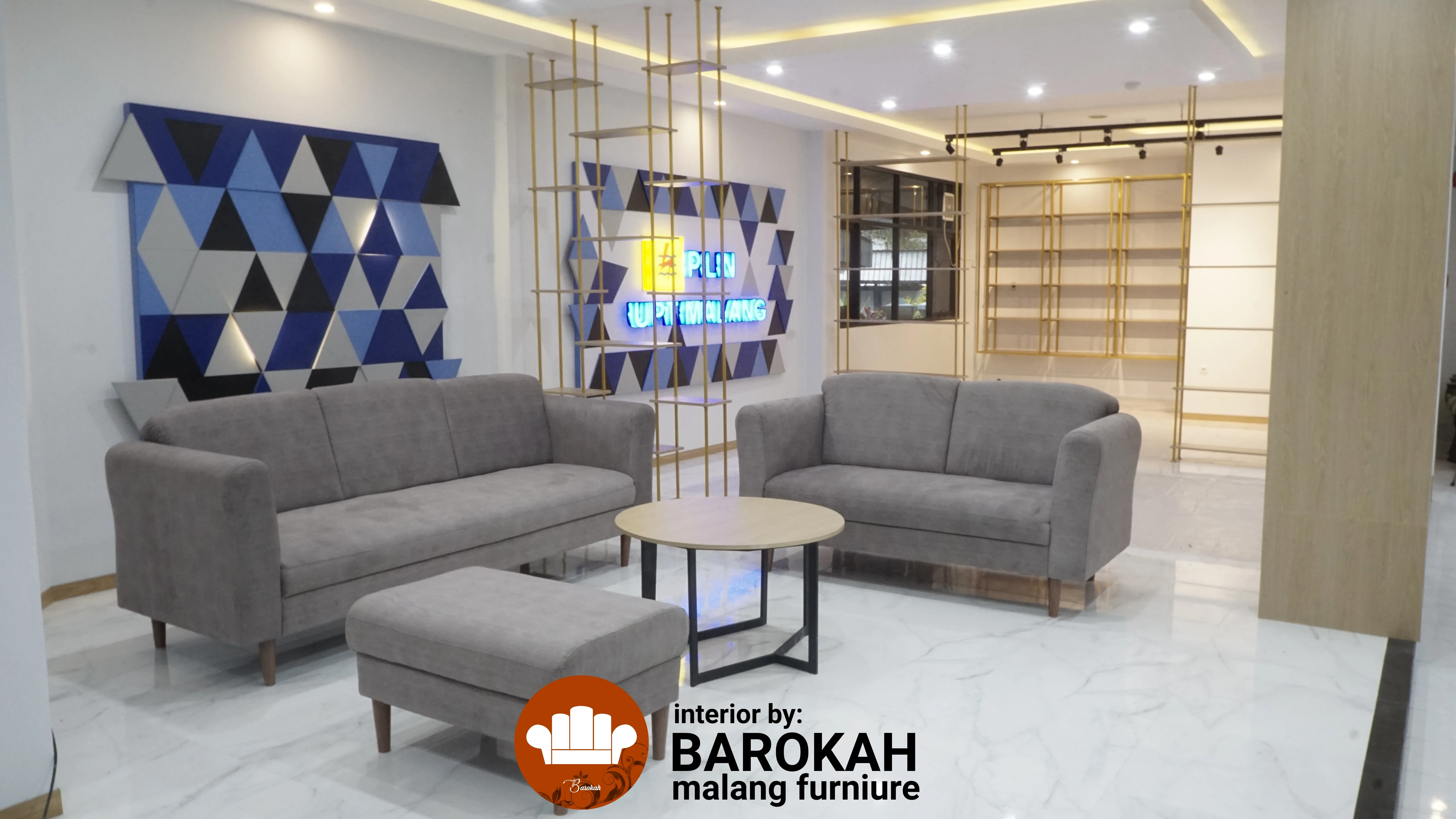 HASIL AKHIR PEROMBAKAN INTERIOR LOBBY PLN MALANG