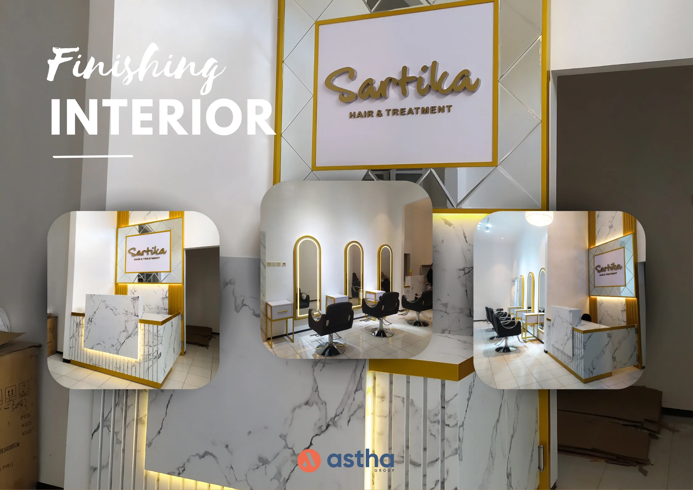 FINISHING INTERIOR SALON SARTIKA